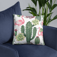 thumbnail image 4 of Coussin Imprimé Cactus et Flamant Rose, 4 of 10