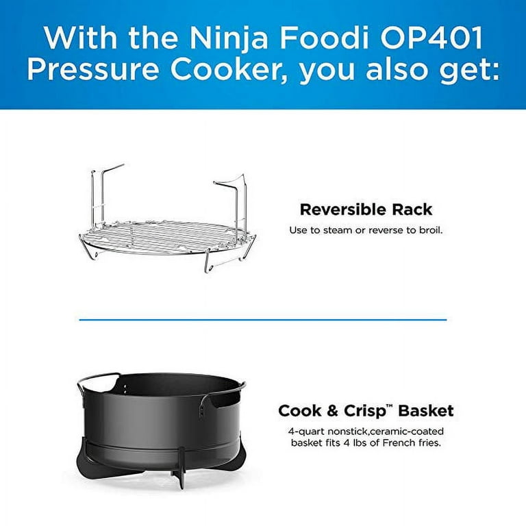 NINJA Foodi 8 qt. XL 12-in-1 Stainless Steel Electric Multicooker Air Fryer  Pressure Cooker (OS401) OS401 - The Home Depot