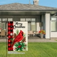thumbnail image 3 of JOOCAR Merry Christmas Cardinal Garden Flag with Red Bird, Pinecones, and Snowflakes for Winter Christmas Home Outdoor Garden Yard Door Decor 12x18 inch, 3 of 5