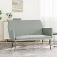 thumbnail image 1 of vidaXL Bench Light Grey 108x79x79 cm Velvet, 1 of 5