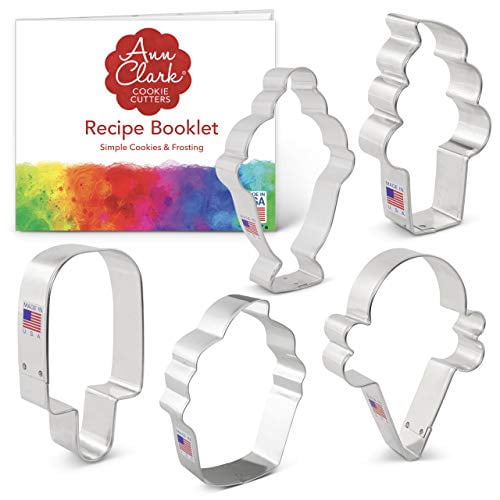 Ann Clark Cookie Cutters 5Piece Ice Cream and Sweets Cookie Cutter Set
