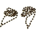 thumbnail image 1 of 2 PCS BLACK RUDRAKSH MALA BRASS CAP ROSARY, 1 of 1