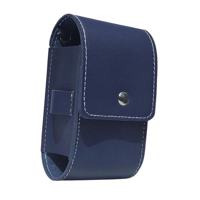 Almencla Golf Rangefinder Case Golf Accessory Compact PU Pouch Golf Waist Storage Bag Blue