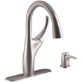 thumbnail image 1 of Kohler R72511-SD-VS 3.31 in. Vibrant Stainless Steel Mazz Pull-Down Kitchen Faucet Kit, 1 of 5
