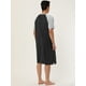 thumbnail image 5 of Camisón para hombre Lars Amadeus Pijamas suaves Negro Gris claro XL, 5 of 6