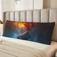 thumbnail image 5 of Naloa Red And Blue Fire Dragon E Super Soft 20x60 Body Pillow Case,Long Side Hidden Zipper（PILLOWS ARE NOT INCLUDED）, 5 of 6
