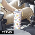 thumbnail image 6 of Pioneer Flower Floral Print Pattern 20oz Skinny Tumbler with Straw & Lid, Double Wall Vacuum Insulated Cup, Leak-Proof, Cup Holder Friendly, Hot 6H Cold 12H, 6 of 6