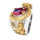 thumbnail image 3 of Anillo de Patrón De Dragón 3D Sonducket Plata De Ley Joyería Para Hombres Ajuste Libre, 3 of 6