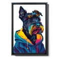 thumbnail image 2 of Hudo Wall Art - Funny Dog Canvas Poster for Kids' Room - Bouvierdes Flandres Dog colorful art print, Canvas Painting Puppy Artwork, Watercolor Artwork Print For Bedroom, 2 of 5