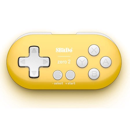 8Bitdo Zero 2 Bluetooth Key Chain Sized Mini Controller for Nintendo Switch, Windows, Android and macOS (Yellow