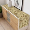 thumbnail image 4 of Beige Brown Green Table Runner - 70 Inch Long, Kitchen Dining Table Runner Dresser Scarves, Retro Botanical Abstract Art Farmhouse Decor for Coffee Tables Wedding Party Banquet, 4 of 8