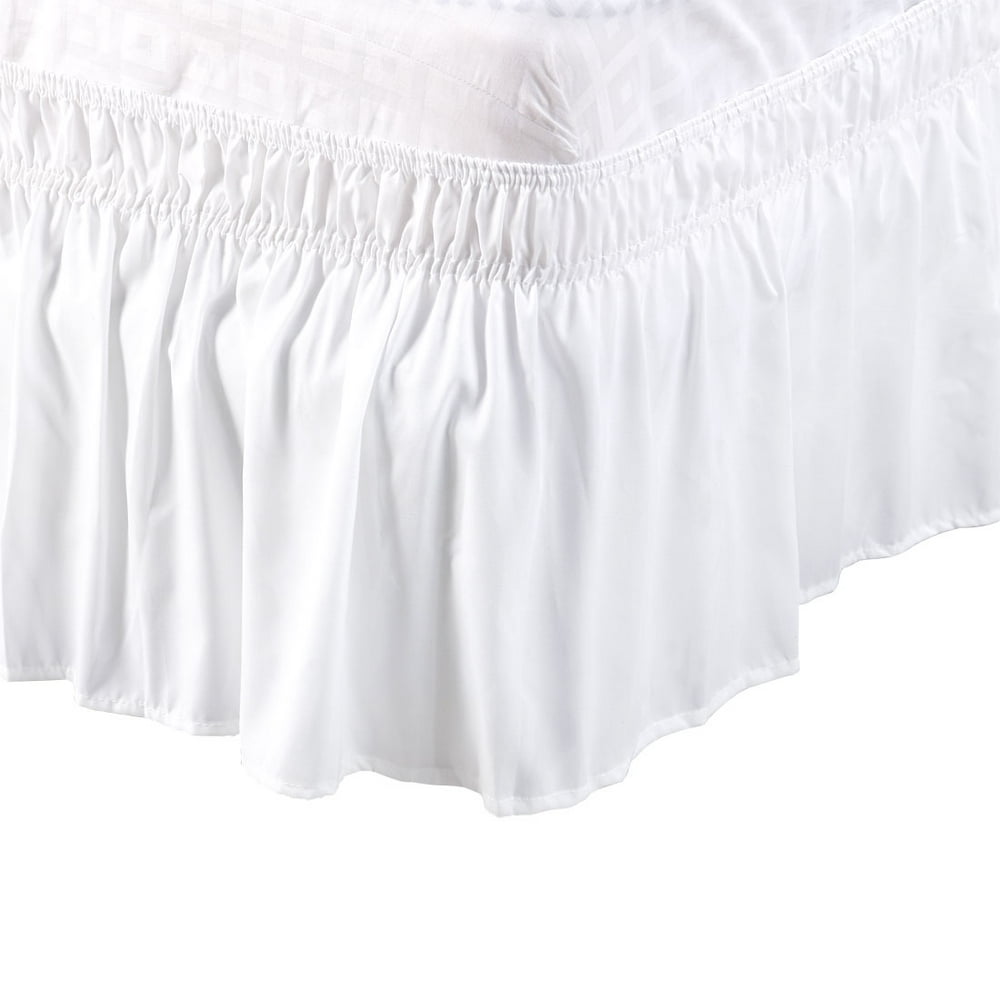 Pleated Bed Skirt Polyester Wrap Around 15
