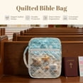 thumbnail image 7 of Xixirimido Quilted Bible Cover Bible Case for Women, Large Bible Carrying Case with Handle, Bible Study Supplies & Christian Gift for Men, Beach Starfish Shell Conch Pattern, 7 of 7