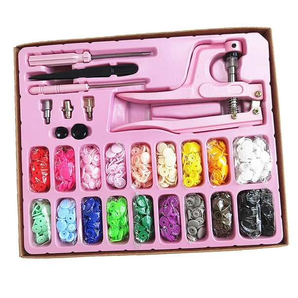 a presión Espárragos a presión de sujetadores a presión con alicates a presión Herramienta artesanal de presión de resina DIY para , RONDA Tamaño de la caja 29cmx24cmx3cm perfecl Botones a presión