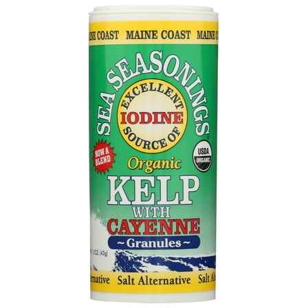 Maine Coast Organic Sea Seasonings Kelp Granules with Cayenne, 1.5 oz