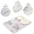 thumbnail image 3 of Yayeee Dish Drying Mat for Kitchen Counter 16"x18" Microfiber Absorbent Pad, Cartoon Elephant, 3 of 7