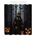 thumbnail image 1 of Esqueleto en Bañera Cortina Ducha Halloween Accesorios Baño Impermeables, 1 of 9
