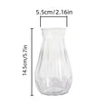 thumbnail image 6 of Plastic Clear Bud Vase Decorative Flower Vase Plant Holder Modern Centerpiece Vase for Home Wedding Party, 6 of 8