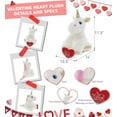 thumbnail image 2 of Dollibu I Love You Heart White and Gold Unicorn Plush - 11.5 inches, 2 of 5
