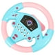 thumbnail image 2 of Volante de juguete de simulación de conducción, ideal para el aprendizaje temprano de niños y niñas (estilo PVC rosa y azul, sin pilas)., 2 of 8