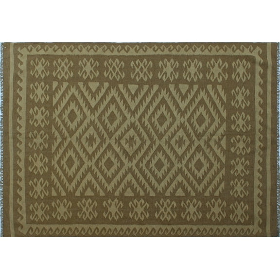 Winchester Cassie Ivory/Brown Rug, 5'4" x 7'6"