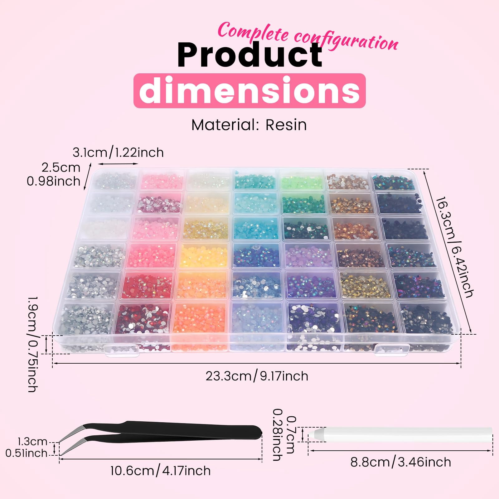 Bedazzling Kit,24/28/40/42 Colors Bedazzler Kit with Rhinestones,Nail Art Accessories Craft Kits for Crafting DIY Arts & Crafts Gifts