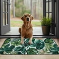 thumbnail image 4 of Shangniulu Tropical Plants Entrance Welcome Door Mat, Soft Kitchen Rugs Indoor Floor Doormat Green Leaf Washable Home Carpet Decor 19.68*39.37 in, 4 of 6