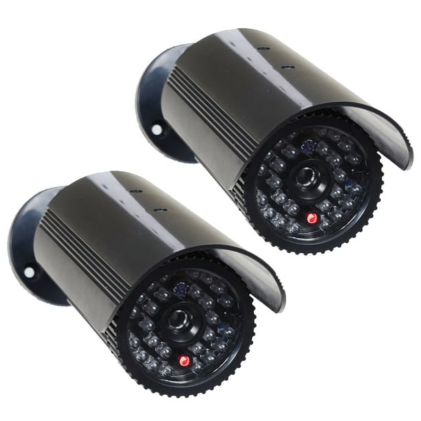 VideoSecu 2 Fake Dummy Infrared IR LED Light Bullet Security Camera
