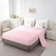 thumbnail image 3 of Erosebridal Ensemble de Literie Kawaii pour Filles avec Nœud, Format Grand Lit, Ensemble de Lit Initiale N, Déco Romantique Initiales A-Z, Réversible, 3 of 5