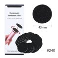 20/40pcs 240 Grit 4.3CM Replaceable Sandpaper Disc Pedicure Cuticle