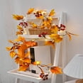 thumbnail image 4 of PPgejGEK 2m 20 LED Maple Leaf String Lights with Battery Box, Halloween Fall Themed Decoration Maple Vine Hanging, 200cm/78.74in for Indoor Outdoor Party, 4 of 6