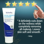 TriDerma Facial Redness Cleanser, Gentle Face Wash Helps Improve Appearance of Redness-Prone Skin, 4.2 oz