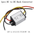 thumbnail image 1 of BTOER Convertisseur de Puissance Étanche DC à DC 12V à 3/3.3/3.7/5/6/9V Module d'Alimentation, 1 of 7