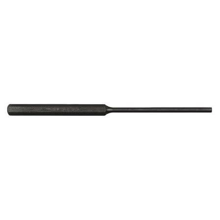 Mayhew Pin Punch, Steel, 7-7/8in.L, 1/8in. Tip 71500