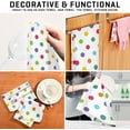 thumbnail image 7 of Kitchen Towels Colored Polka Dots Pattern Cleaning Towel Absorbent Hand Towels Tea Towels for Home Restaurant Dish Clean 28" x 18", 4PCS Washcloth Gift, 7 of 7