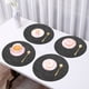 thumbnail image 4 of Mesa de comedor redonda, manteles individuales de terciopelo y piel sintética de doble cara, plegables, para hoteles, hogares, estilo occidental, manteles individuales para platos, piel, 4 of 6