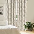thumbnail image 2 of Ambesonne Palm Leaf Curtains, Pale Brown Leaves Exotic, Pair of 28"x63", Pale Brown White, 2 of 5