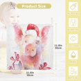 thumbnail image 2 of Dreamtimes Piglet in Santa Claus Hat Baby Muslin Washcloths Face Towel, 3 PCS Funny Christmas Burp Cloths Cotton Wipes Infant Wash Cloth for Newborn Boys Girls 12x12 inches, 2 of 7
