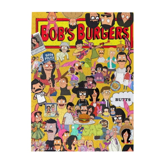 Bob's Burgers 500 Pieces Wooden Puzzle Jigsaw Puzzles For Adults - Puzzles Gifts