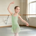 thumbnail image 2 of CAIVO Girls Ballet Dance Leotard With Tutu Skirt Strap Backless Romper For Practice Performance Recital Sleeveless Breathable Kids Onesie, 2 of 5