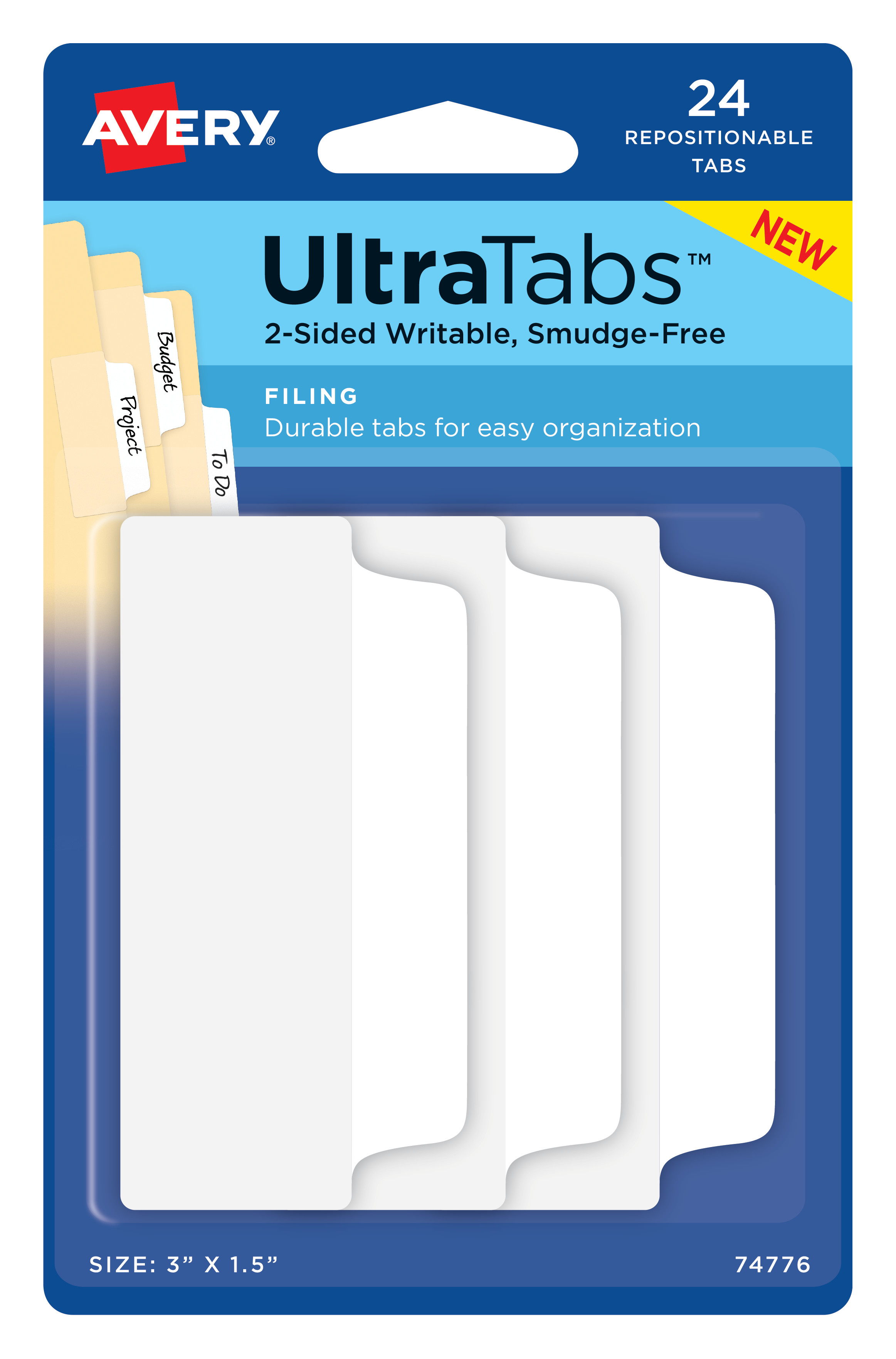 File tab. Self stick index tab.