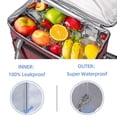 thumbnail image 4 of Bolsa térmica iknoe grande, 24 litros, aislante, a prueba de fugas, color granate, 36 latas, 4 of 6