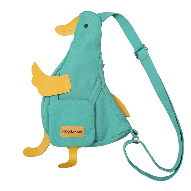 Bolsa de pecho de dibujos animados para mujer, riñonera bonita informal, mochila de lona con animales divertidos para niñas Tmvgtek Para Estrenar