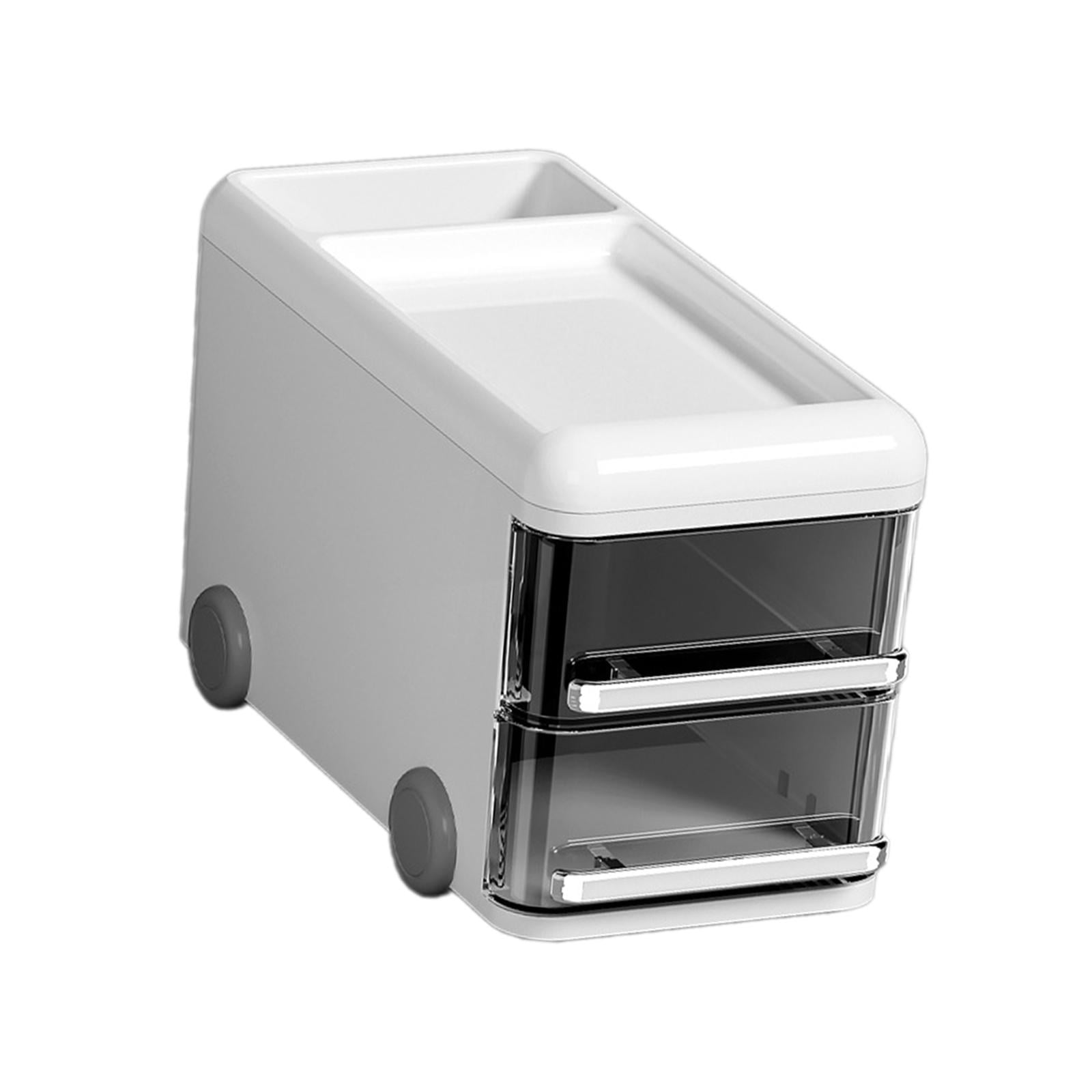 kowaku Desk Organizers Table Display Stand Car Shaped Office Tabletop Organization Versatile Accessories Storage Rack for Countertop White
