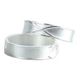 thumbnail image 2 of 2 anillos de forma linda de plata ajustable con dedo cruzado, anillo de moda para hombres y mujeres, regalos tipo A, 2 of 14
