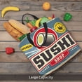 thumbnail image 6 of Kll Sushi Retro Sign Pattern Aesthetic Tote Bag For Women Beach Bag Shopping Bags Shoulder Bag Reusable Grocery Bags, 6 of 8