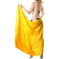 thumbnail image 2 of HAPPY BAY Women's Beachwear Summer Bikini Wraps Beach Wrap Sarong Coverups Skirt Bathing suit Swim Cover up Swimwear Coverups for Women One Size Yellow, Tie Dye, 2 of 5