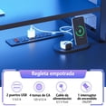 thumbnail image 4 of Zocalo Escritorio Gamer Para Pc 190cm Con Luces, Enchufes, Estantes - Nergo, 4 of 8