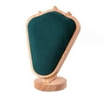 thumbnail image 2 of Esquirla Necklace Display Stand Chain Rack Mannequin Model for Store Bedroom Showcase Dark Green Suede, 2 of 8