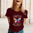 thumbnail image 4 of WILLBEST T-Shirt Graphique Surdimensionné Femmes Printemps Été Imprimé Manches Courtes Col Rond T-Shirt Haut, 4 of 4